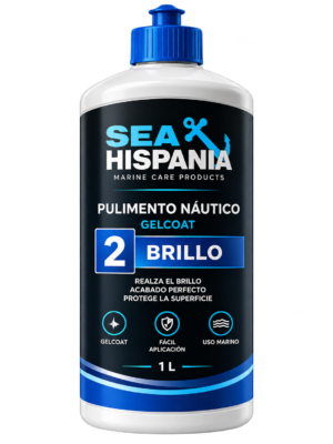 Pulimento náutico gelcoat — Paso 2 Brillo · Botella de 1 litro